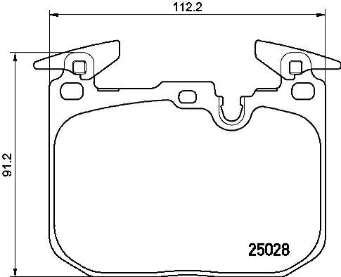 BREMBO Bremsbelagsatz, Scheibenbremse (P 06 088X)
