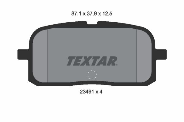TEXTAR Bremsbelagsatz, Scheibenbremse (2349101)