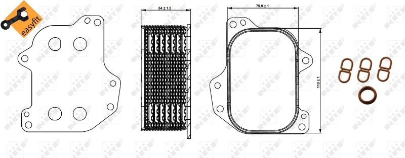 NRF Ölkühler, Motoröl (31267) NRF Ölkühler, Motoröl (31267)
