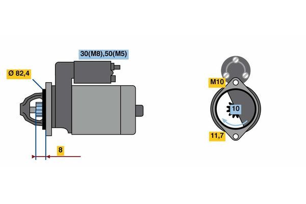 BOSCH Starter (0 986 022 970)