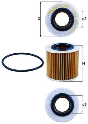 KNECHT Ölfilter (OX 360D)