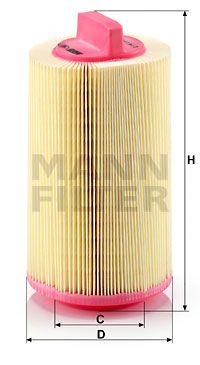 MANN-FILTER Luftfilter (C 14 114) Thumbnail