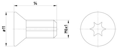 HELLA Schraube, Bremsscheibe (8DZ 355 209-121) Thumbnail