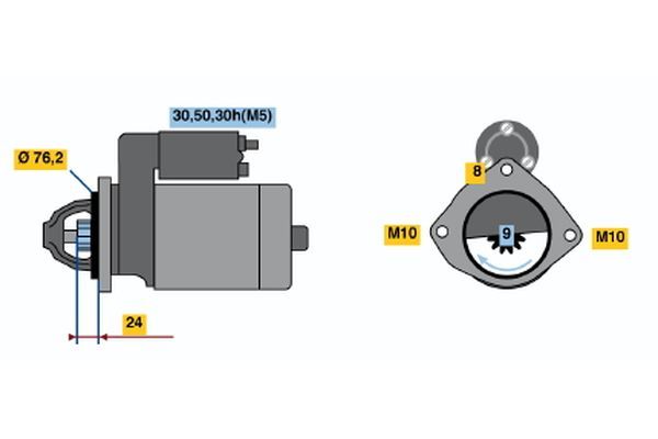 BOSCH Starter (0 986 019 980)