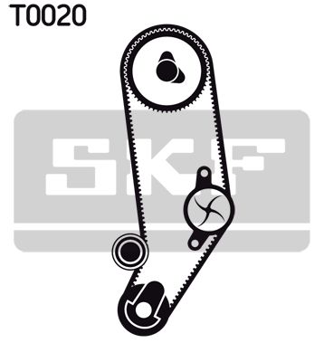 SKF Wasserpumpe + Zahnriemensatz (VKMC 01031)
