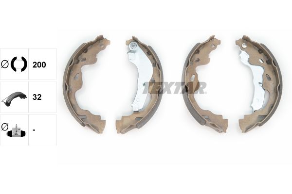 TEXTAR Bremsbackensatz (91064500)