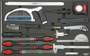 Sonic Werkstattwagen S12 XD gefüllt 735 teilig – dunkelgrau Sonic Werkstattwagen S12 XD gefüllt 735 teilig – dunkelgrau