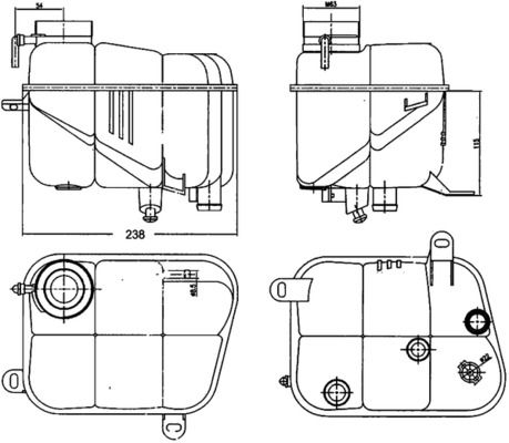 MAHLE Ausgleichsbehälter, Kühlmittel (CRT 120 000S)