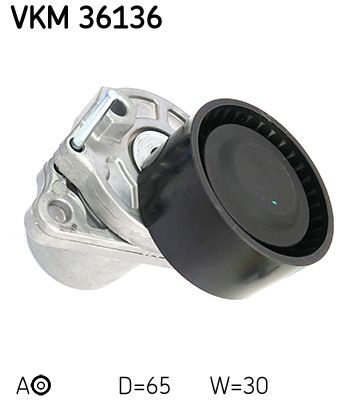 SKF Spannrolle, Keilrippenriemen (VKM 36136)