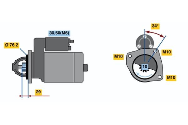 BOSCH Starter (0 001 108 430)