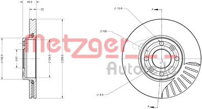 METZGER Bremsscheibe (6110047)