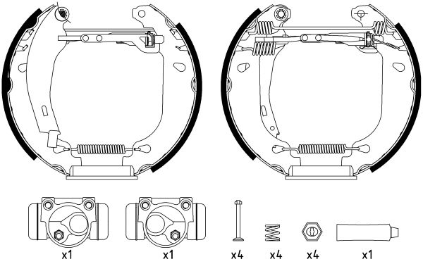 HELLA Bremsbackensatz (8DB 355 003-971)