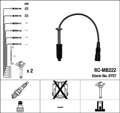 NGK Zündleitungssatz (0757)