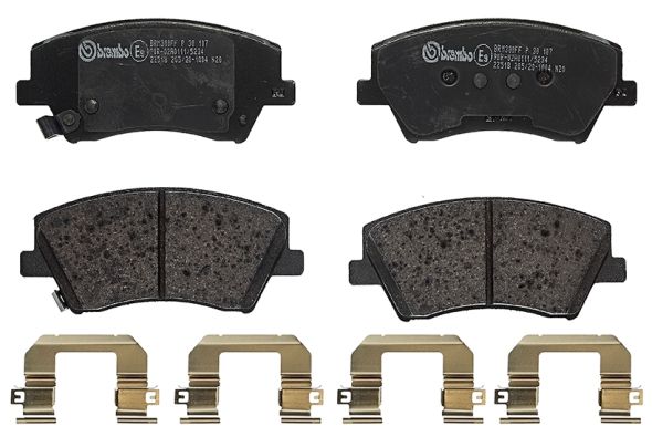 BREMBO Bremsbelagsatz, Scheibenbremse (P 30 107)