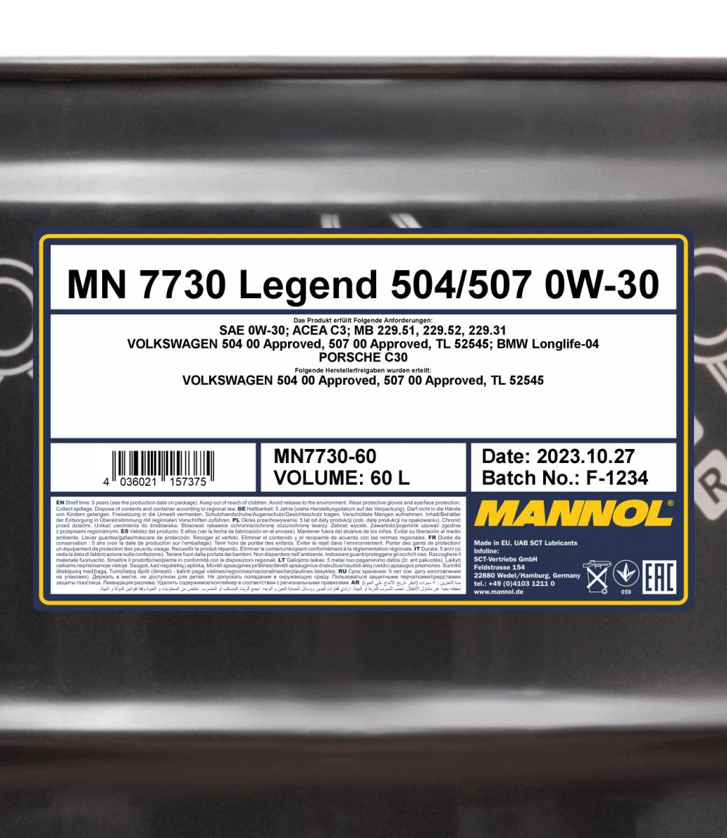 MN 7730 Legend 504/507 0W-30