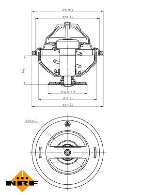 NRF Thermostat, Kühlmittel (725063)