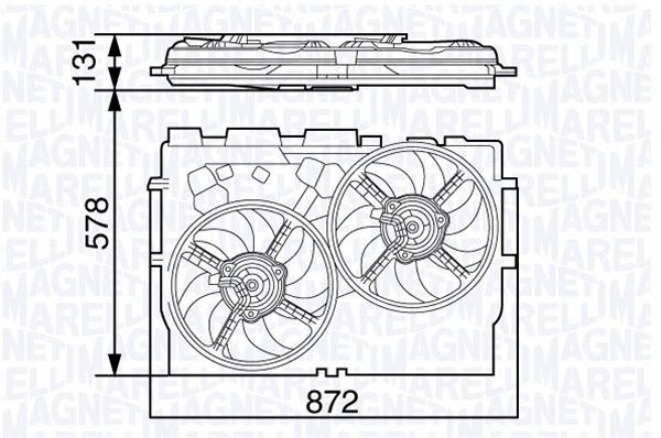 MAGNETI MARELLI Lüfter, Motorkühlung (069422583010)