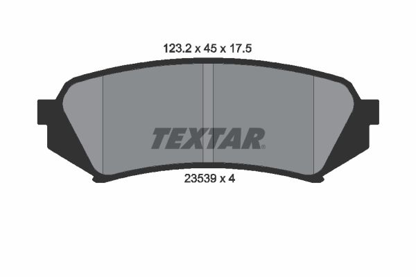 TEXTAR Bremsbelagsatz, Scheibenbremse (2353902)