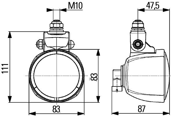 HELLA Arbeitsscheinwerfer (1G0 996 176-141)
