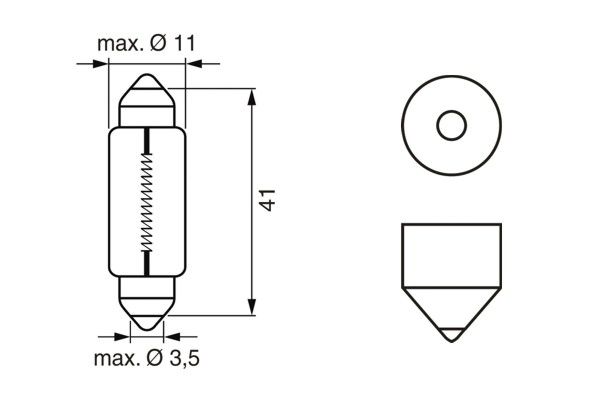 BOSCH Glühlampe, Innenraumleuchte (1 987 302 210) BOSCH Glühlampe, Innenraumleuchte (1 987 302 210)