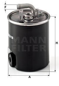 MANN-FILTER Kraftstofffilter (WK 842/18) Thumbnail