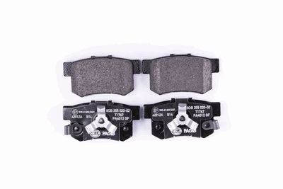 HELLA Bremsbelagsatz, Scheibenbremse (8DB 355 020-021)