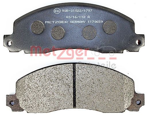 METZGER Bremsbelagsatz, Scheibenbremse (1170659)