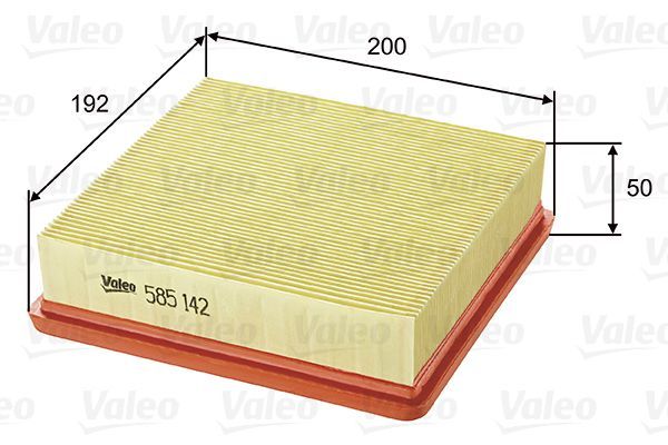 VALEO Luftfilter (585142) | KFZ-6662329