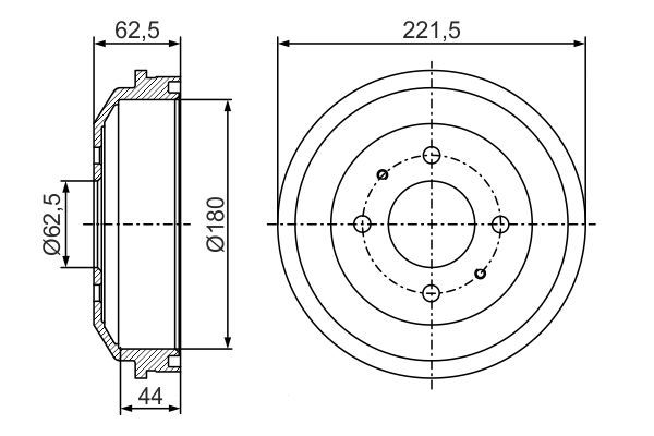 BOSCH Bremstrommel (0 986 477 299) Thumbnail