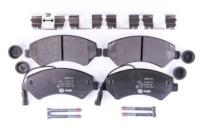 HELLA Bremsbelagsatz, Scheibenbremse (8DB 355 021-281)