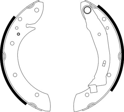 HELLA Bremsbackensatz (8DB 355 001-721)