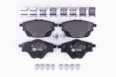 HELLA Bremsbelagsatz, Scheibenbremse (8DB 355 021-001)
