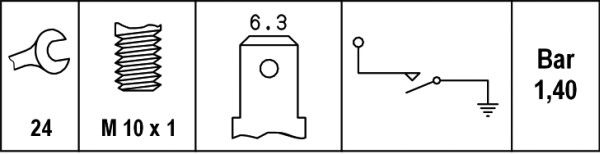 HELLA Öldruckschalter (6ZL 003 259-471)