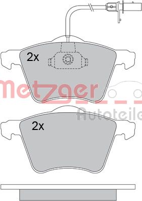 METZGER Bremsbelagsatz, Scheibenbremse (1170104)