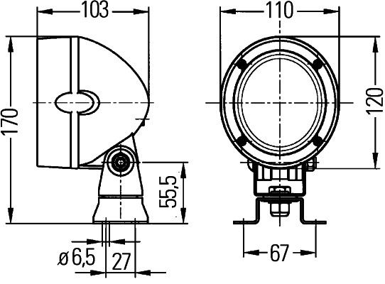 HELLA Arbeitsscheinwerfer (1GM 996 134-081)