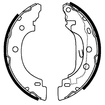 HELLA Bremsbackensatz (8DB 355 002-241) HELLA Bremsbackensatz (8DB 355 002-241)