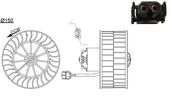 MAHLE Innenraumgebläse (AB 44 000S)