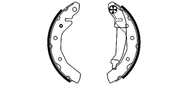 TEXTAR Bremsbackensatz (91054000)
