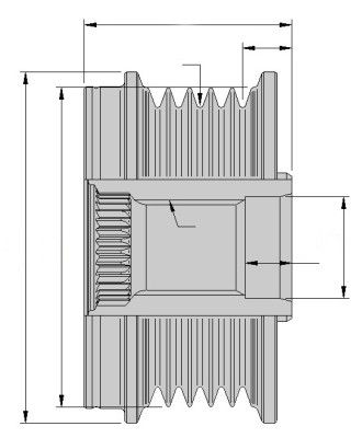 HELLA Generatorfreilauf (9XU 358 038-801)