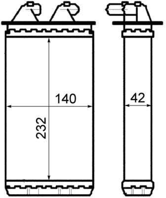 MAHLE Wärmetauscher, Innenraumheizung (AH 149 000S) Thumbnail