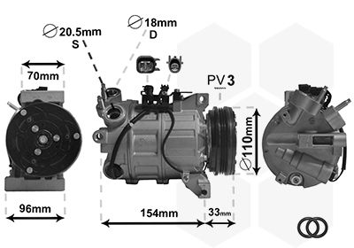 VAN WEZEL Kompressor, Klimaanlage (5900K183)