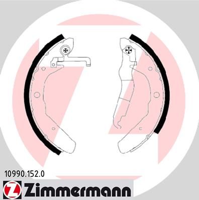ZIMMERMANN Bremsbackensatz (10990.152.0)