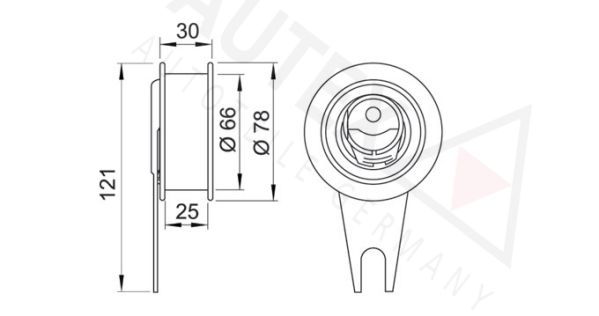 AUTEX Spannrolle, Zahnriemen (641104)