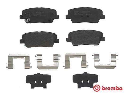 BREMBO Bremsbelagsatz, Scheibenbremse (P 30 081)