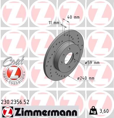 ZIMMERMANN Bremsscheibe (230.2356.52)