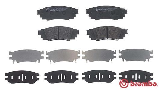 BREMBO Bremsbelagsatz, Scheibenbremse (P 83 160)