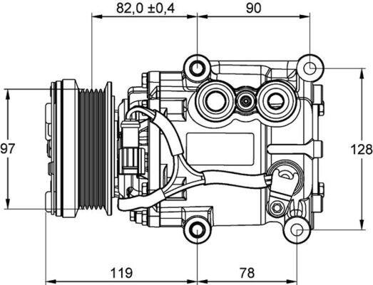 MAHLE Kompressor, Klimaanlage (ACP 193 000S)