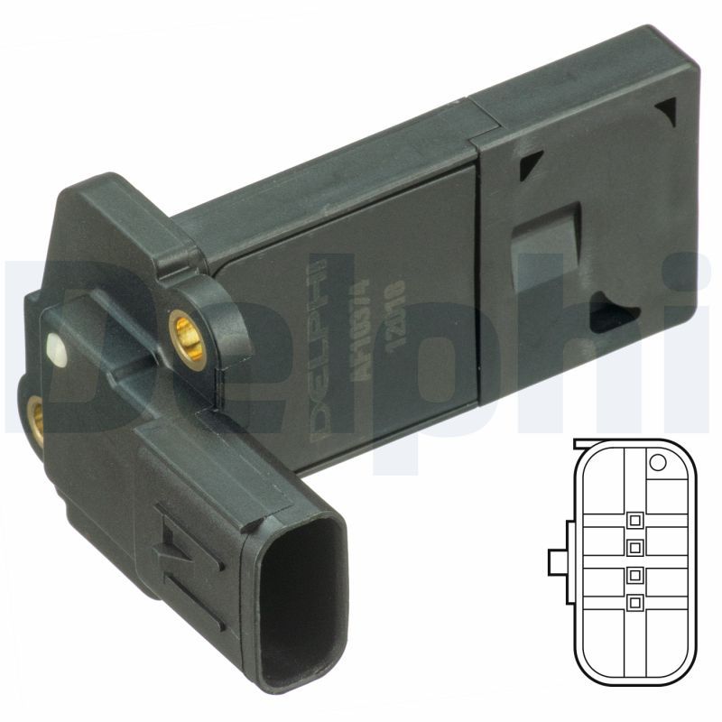 DELPHI Luftmassenmesser (AF10374-12B1)