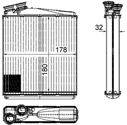 MAHLE Wärmetauscher, Innenraumheizung (AH 192 000P) Thumbnail