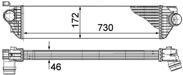 MAHLE Ladeluftkühler (CI 386 000P) Thumbnail